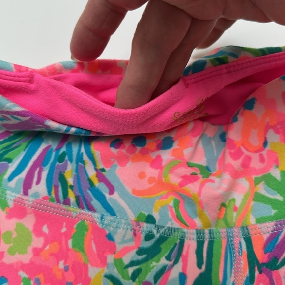 Lilly Pulitzer Luxletic Multicolored Cropped Leggings Coastal Florida Shells - Picture 5 of 7